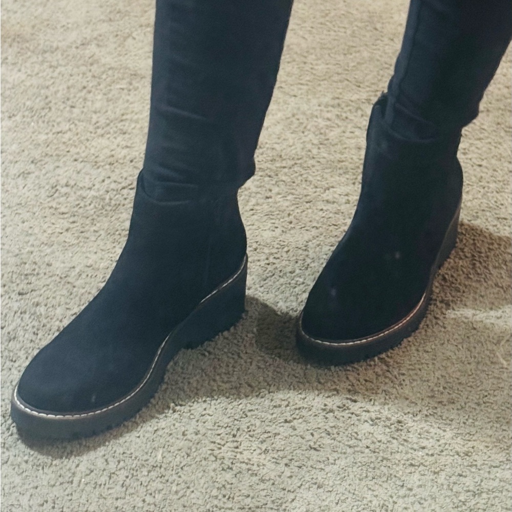 Sonoma Black Suede Ankle Boots - Picture 4 of 5